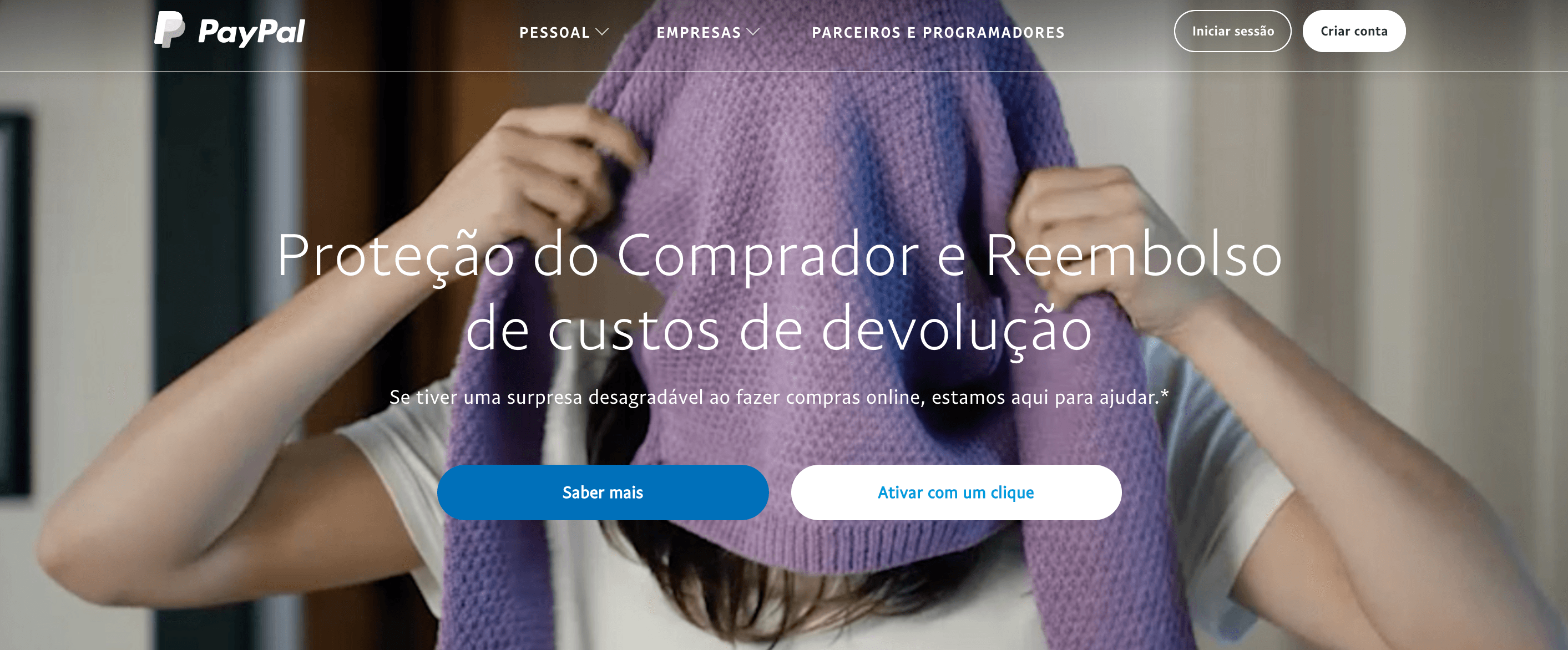 O PayPal é visto como mais seguro que os cartões bancários