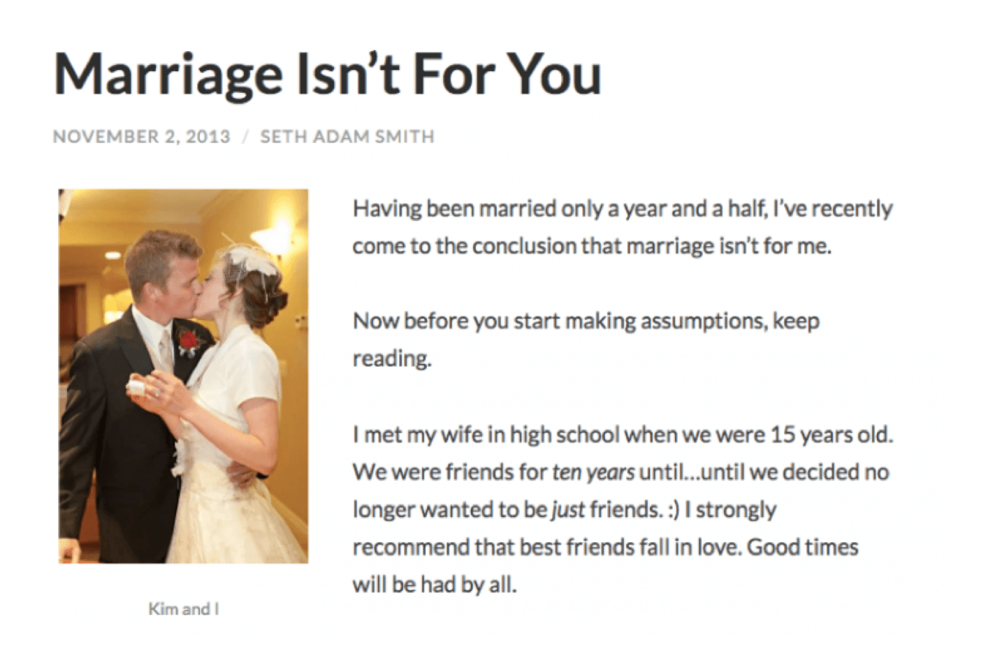 Marriage Blog